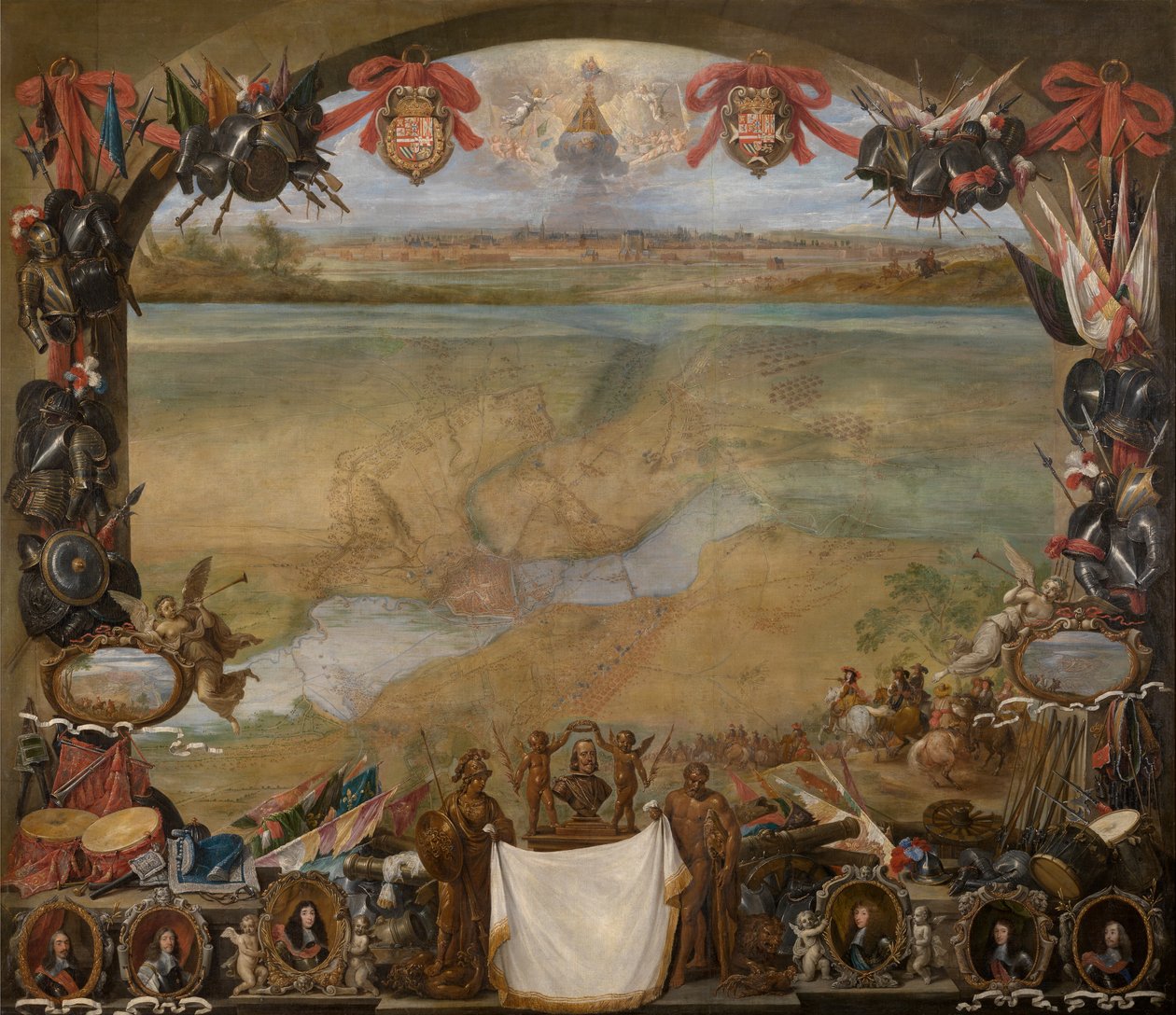 Byen Valenciennes af David the Younger Teniers