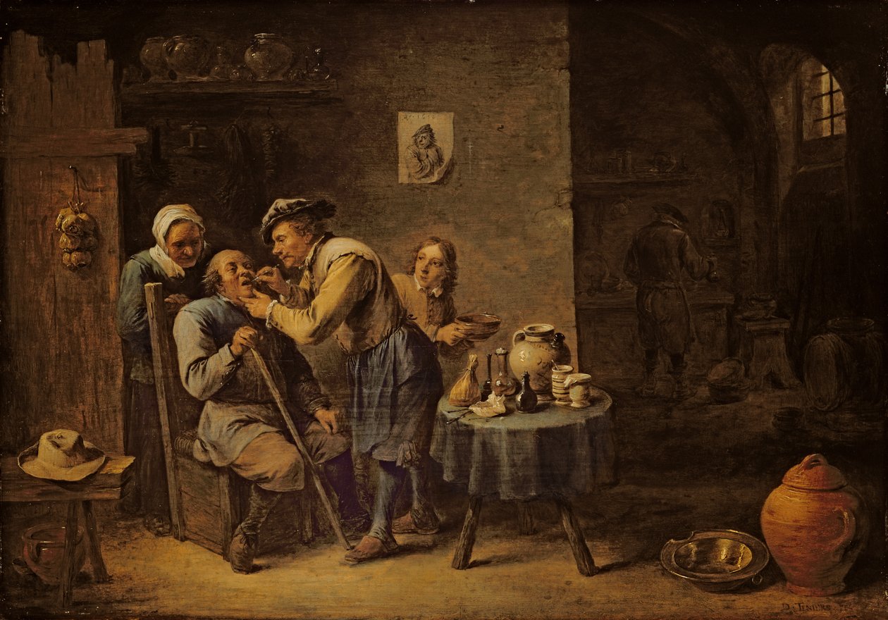 Tandlægen af David the Younger Teniers
