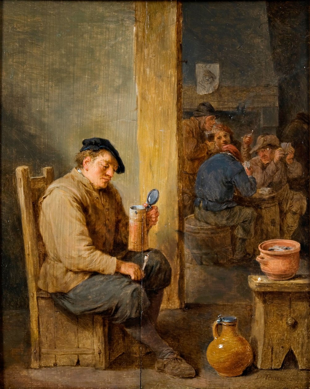 Det tomme krus af David the Younger Teniers