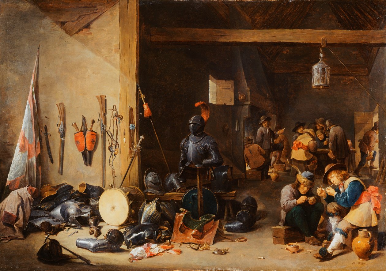 Det indre af en vagtstue, ca. 1640
