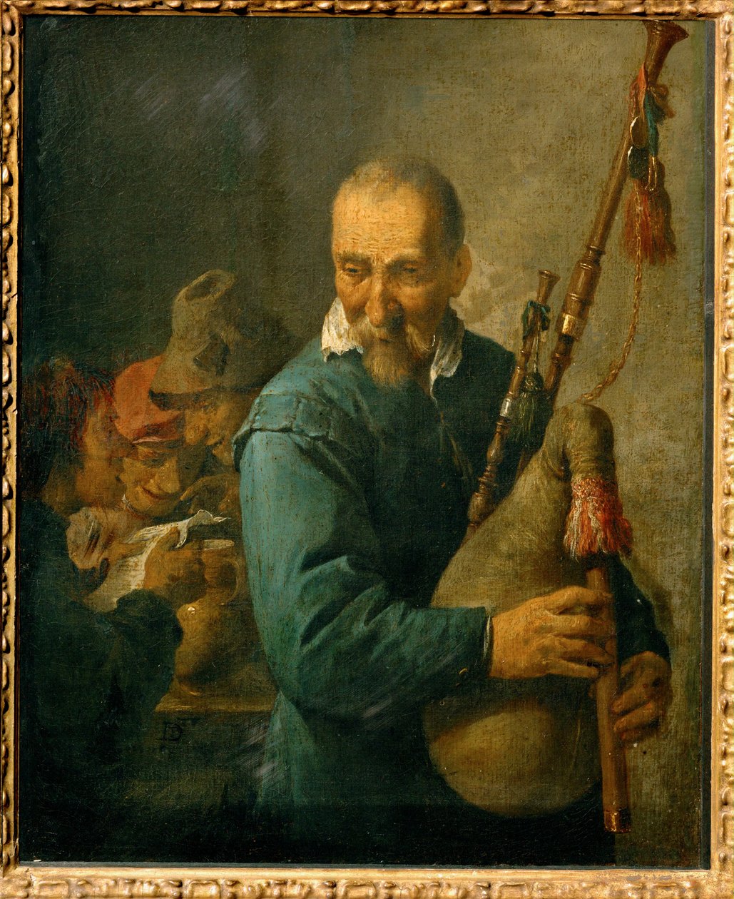 Sækkepibespilleren ... af David the Younger Teniers