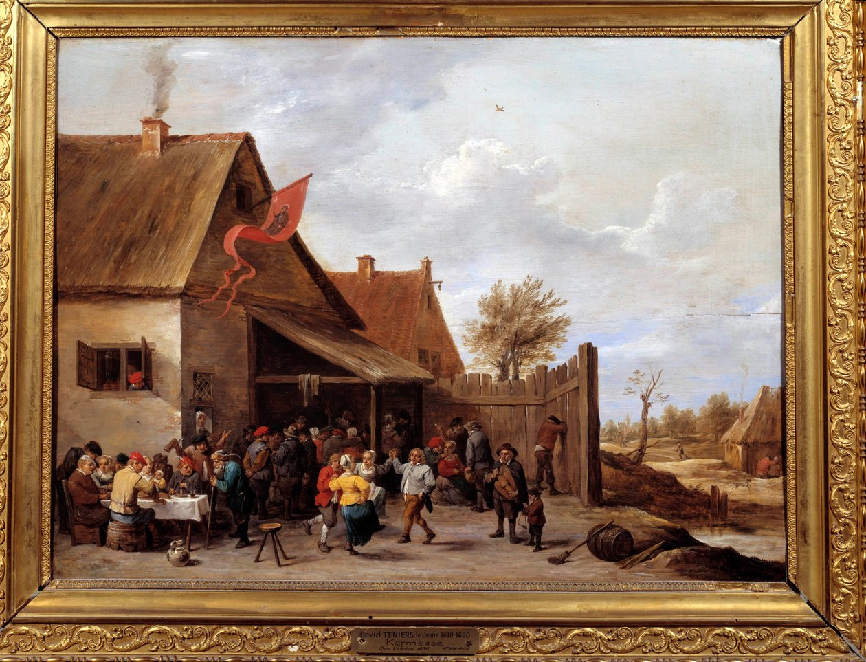 Det messende maleri af David Teniers II den unge (1610-1690) 1600-tallets søn. 0,43x0,58 m Montpellier, Musee Fabre af David Teniers the Younger