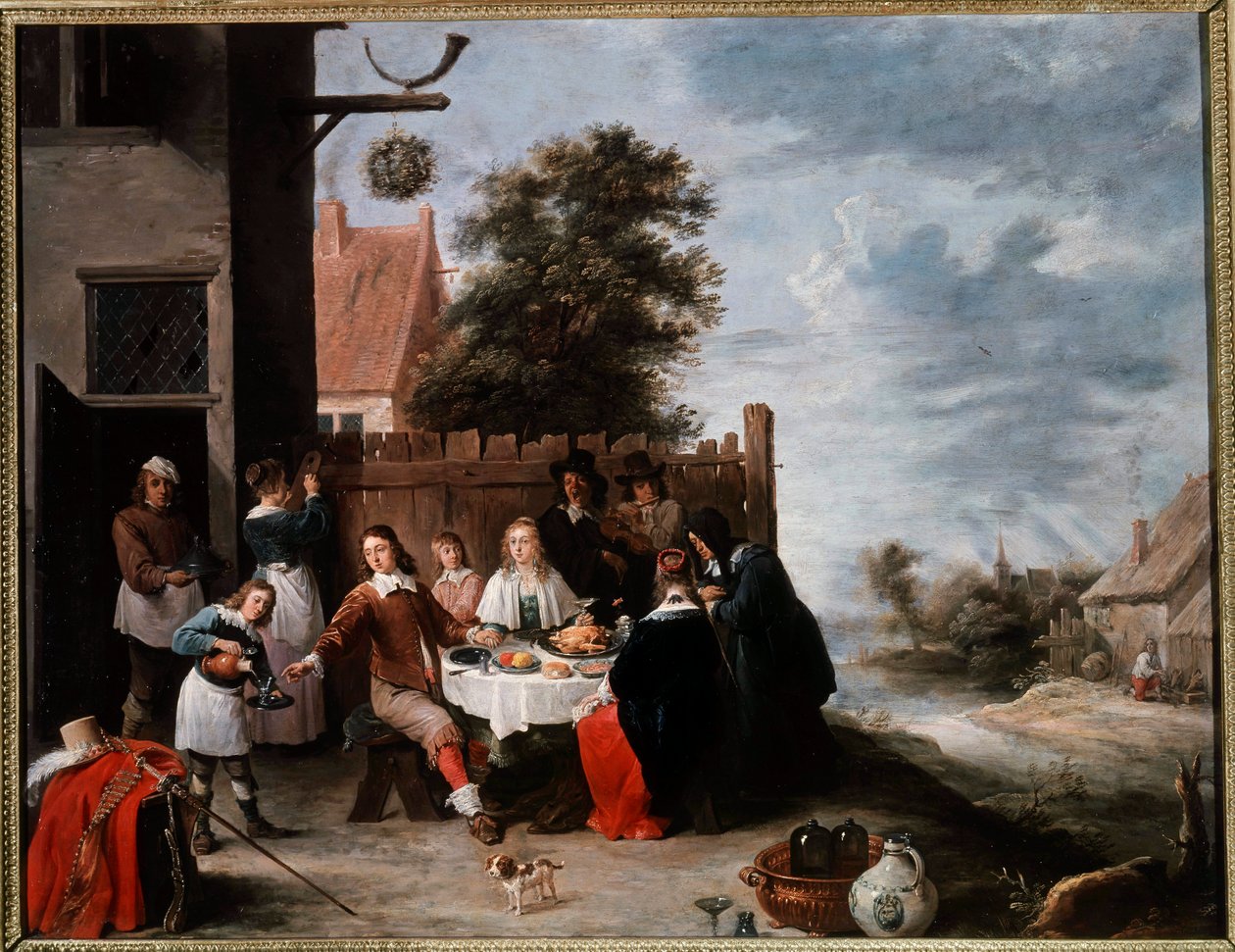 Festen for det fortabte barn Maleri af David Teniers II den unge (1610-1690) af David Teniers the Younger