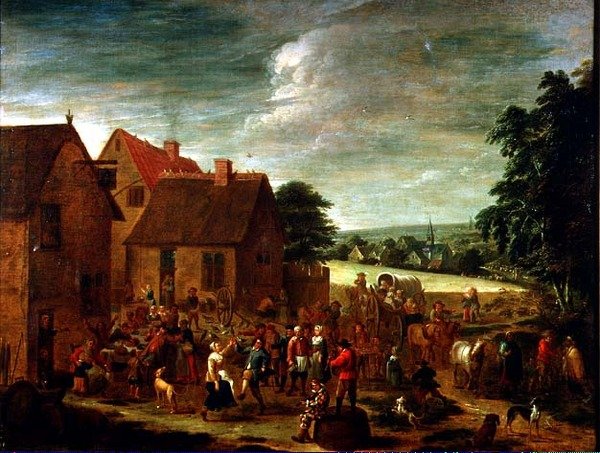 Landsbyfester af David Teniers the Younger