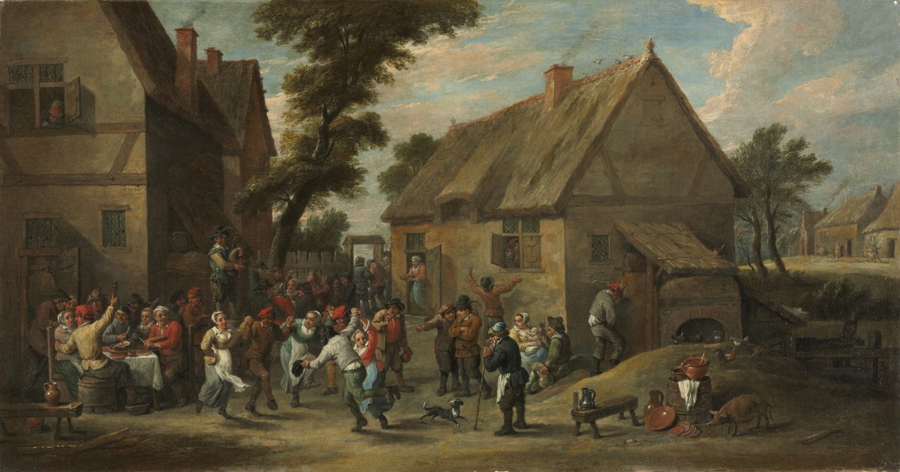 Village Festival, ca. 1646-50 (olie på lærred) af David the Younger Teniers