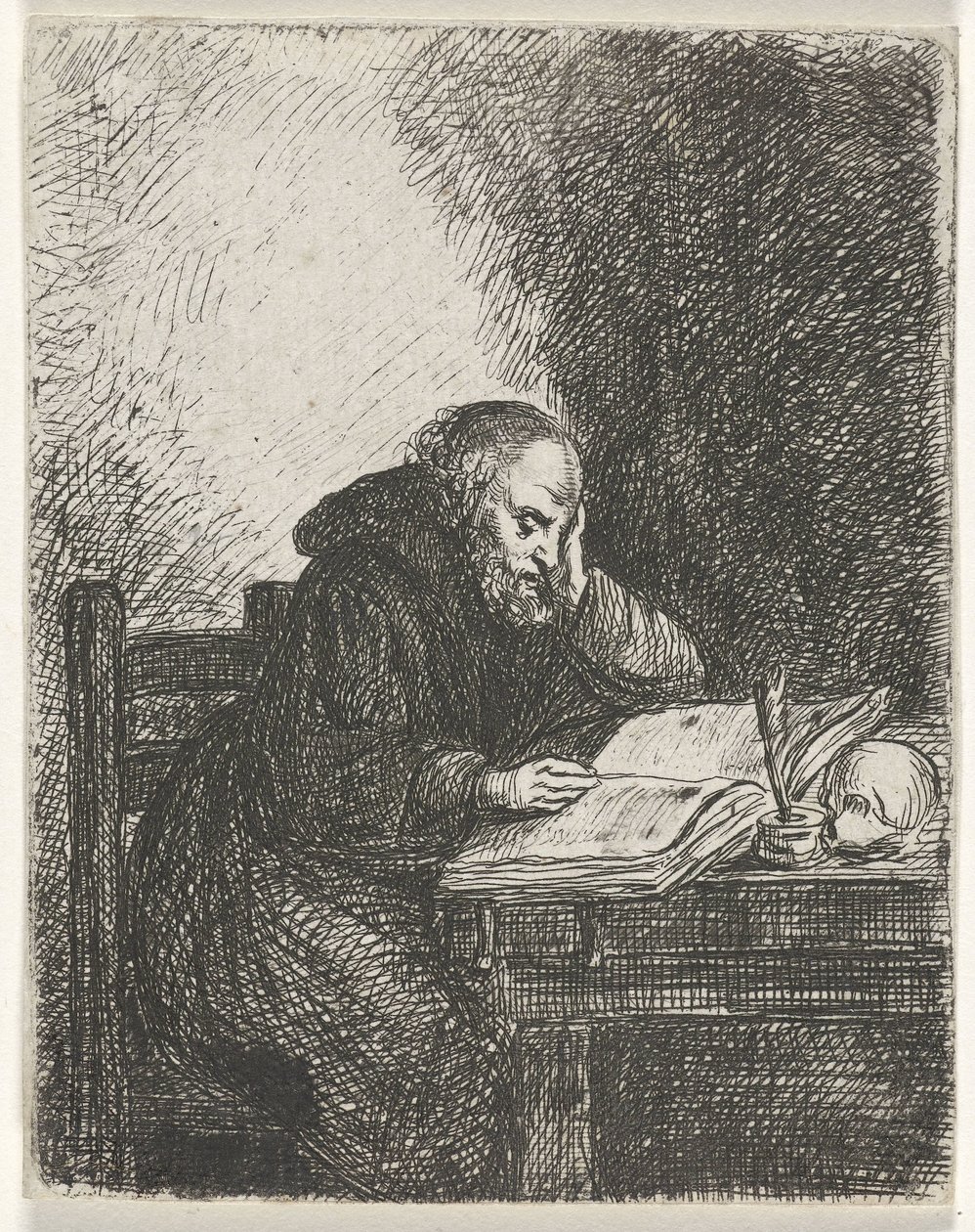 læsende munk af David van der Kellen