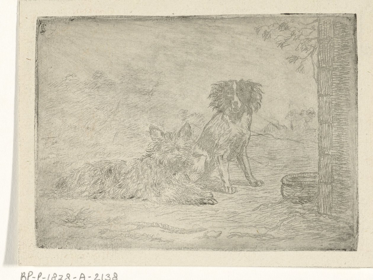 To hunde af David van der Kellen