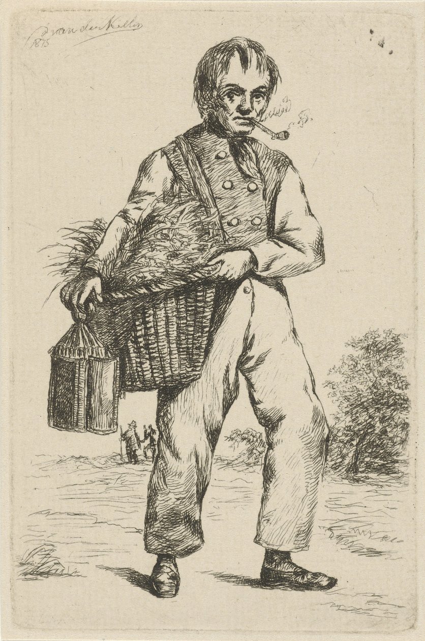To mænd i en have af David van der Kellen