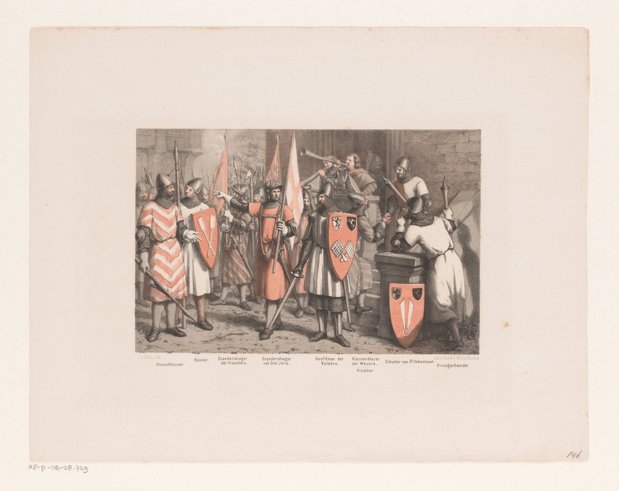 Riddere, 1200-tallet af David van der Kellen