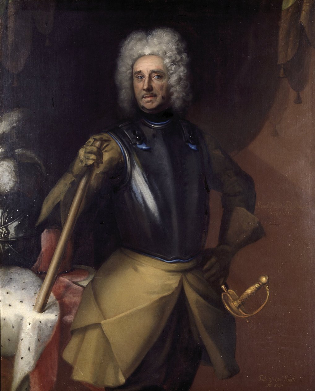 Carl Gustaf Mörner (1658-1721), greve, kongelig råd, feltmarskal, præsident for appelretten, gift med 1. friherinden Catharina Margareta Bonde, 2. grevinden Christina Anna Bielke af David von Krafft