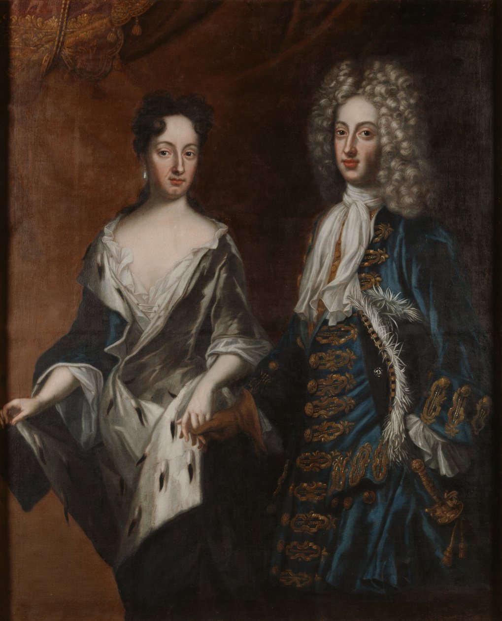 Frederik 4. (1671-1702), hertug af Holsten-Gottorp, og hans ægtefælle Hedvig Sophia (1681-1708), svensk prinsesse af David von Krafft