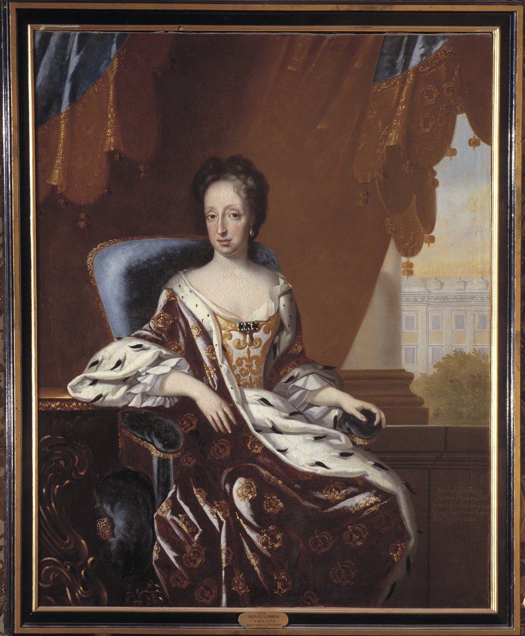 Hedvig Eleonora, 1636-1715, prinsesse af Holsten-Gottorp, dronning af Sverige af David von Krafft