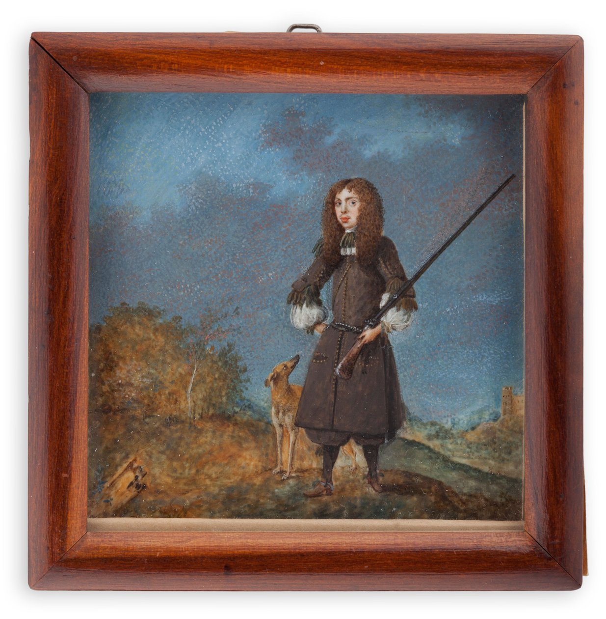 Jæger (Karl XI) med sin hund af David von Krafft