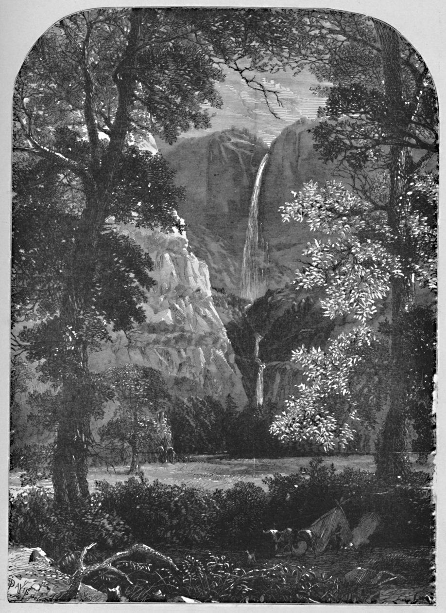 Yosemite Falls, 1883 af Davis