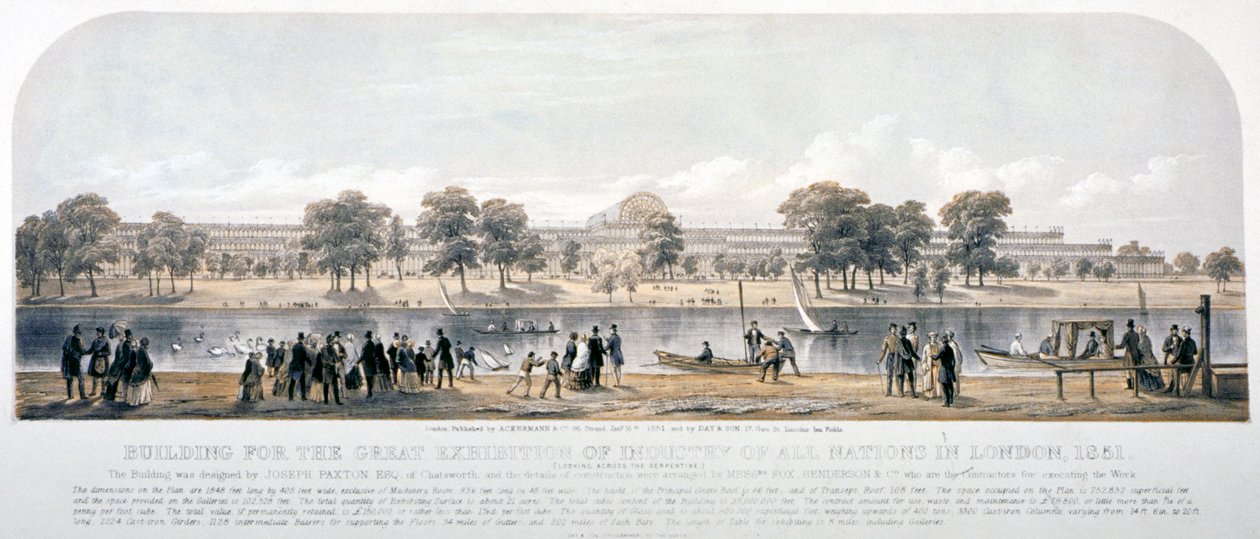 Store udstilling, Hyde Park, London, 1851 af Day and Son