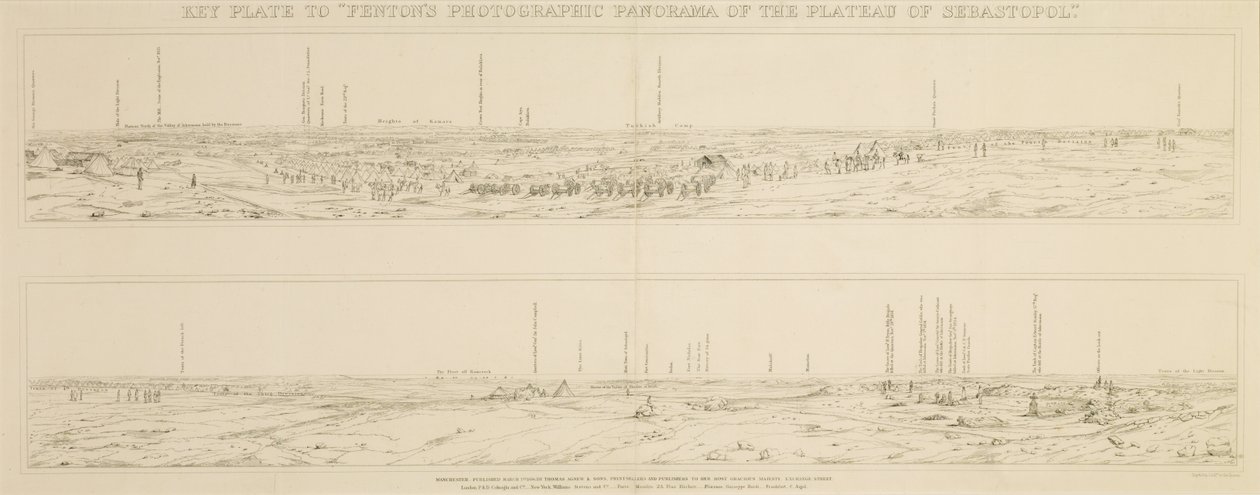 Panorama over plateauet i Sebastopol af Day and Son