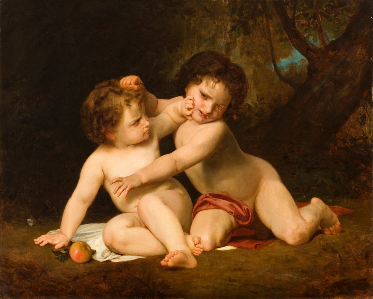 Krig (The First Discord), efter William Adolphe Bouguereau, 1877-89 af De Scott Evans
