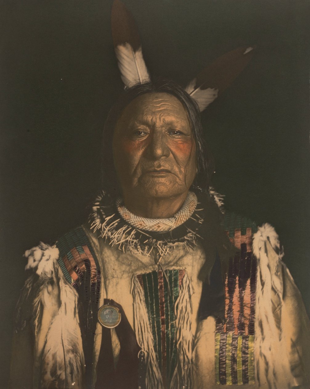 Ikke bange for Pawnee - Yanktonai Sioux-høvding. af De Lancey Gill
