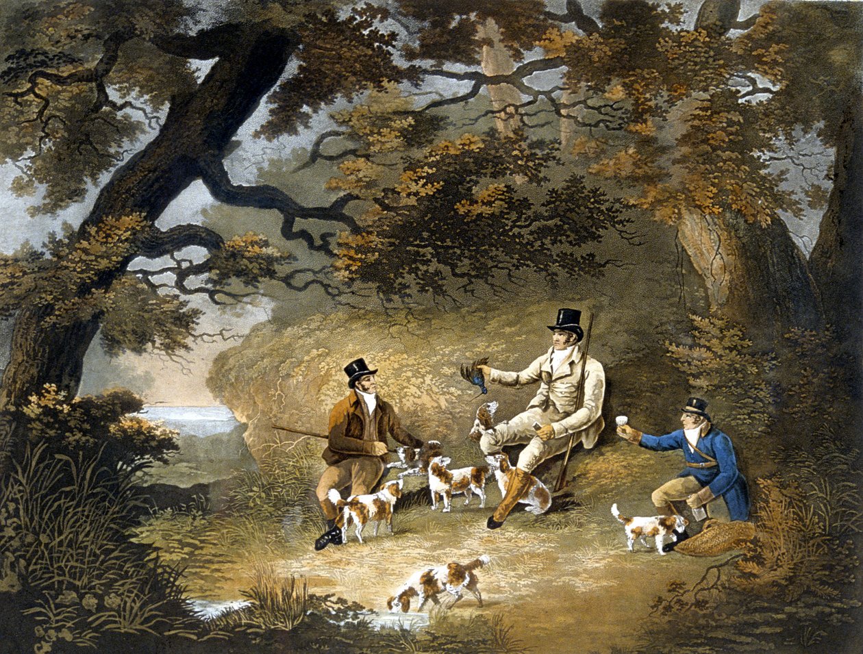 Skydning, plade 3, graveret af R.G. Reeve af Dean Snr. (after) Wolstenholme