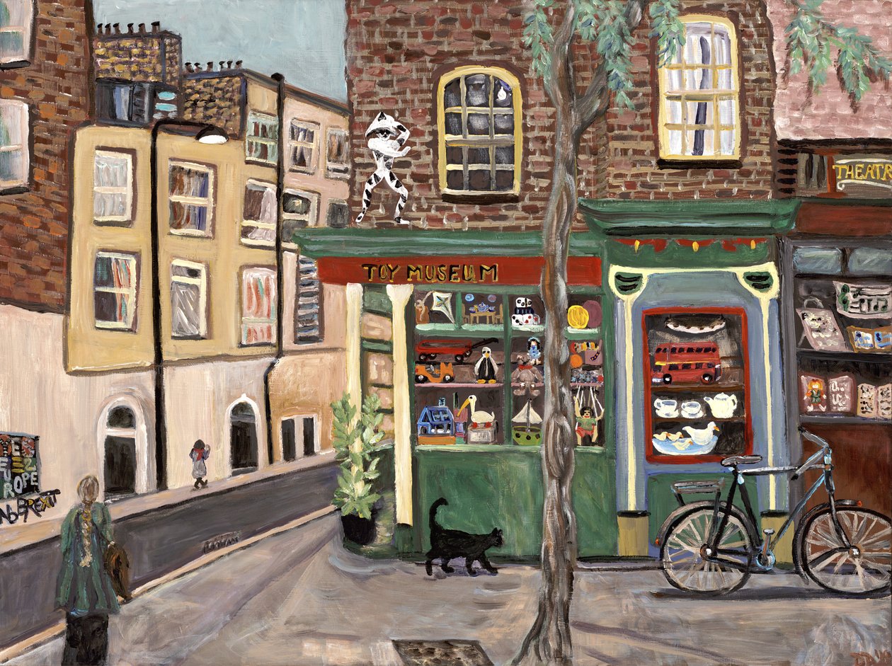 Toy Museum, 2019 (akryl på lærred) af Deborah Eve Alastra