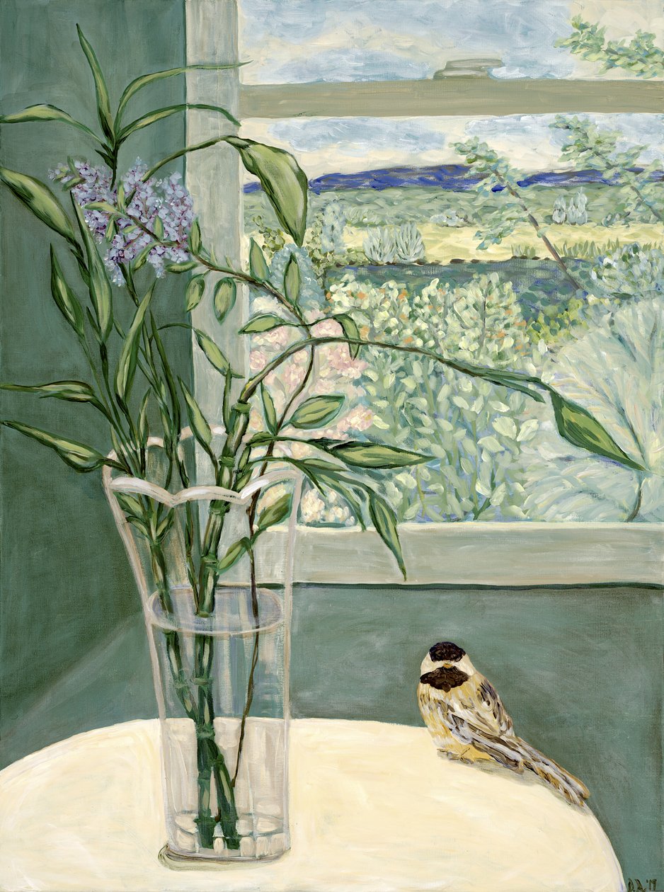 View from Inside, 2019 (akryl på lærred) af Deborah Eve Alastra