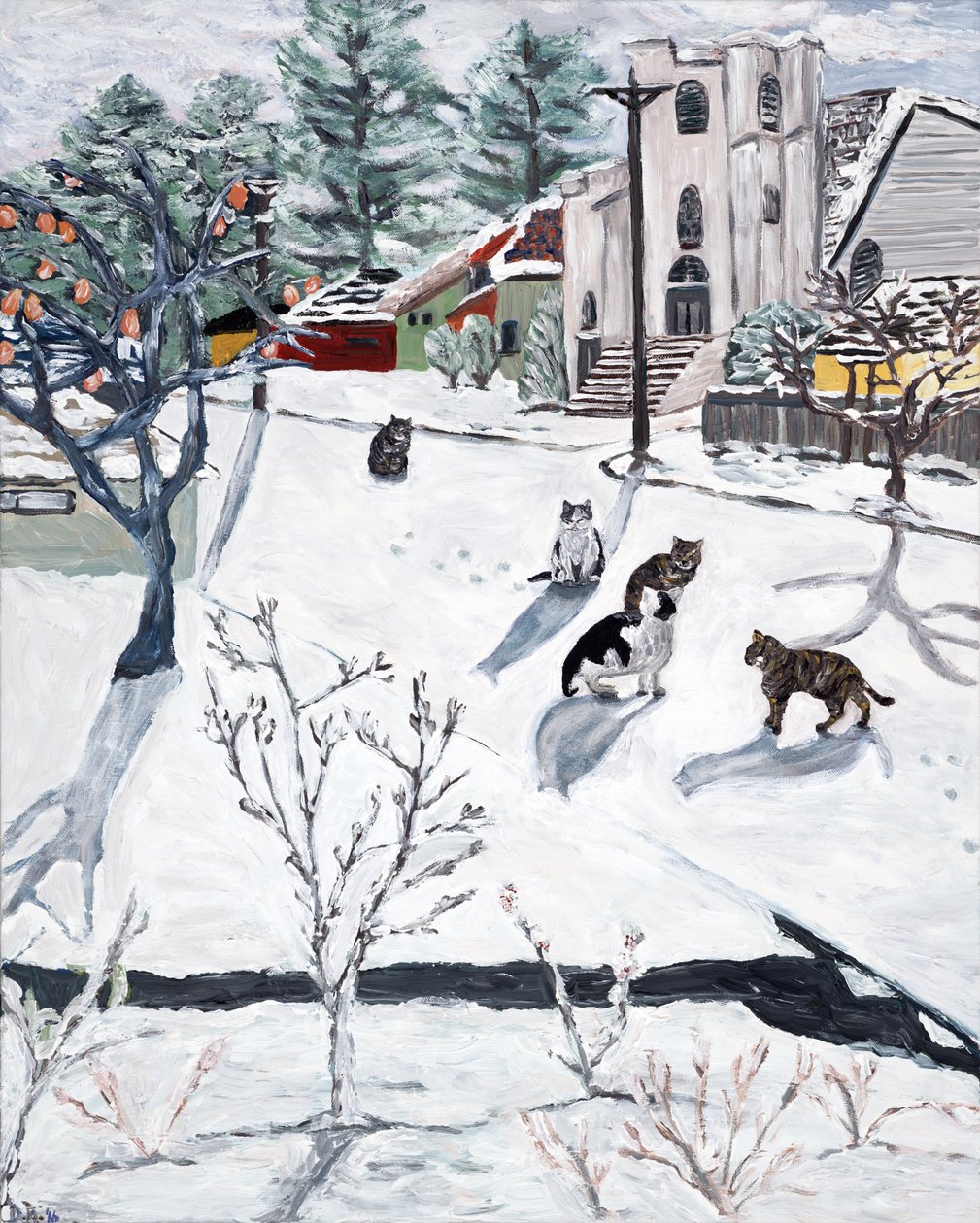 Winter, 2018 (akryl på lærred) af Deborah Eve Alastra