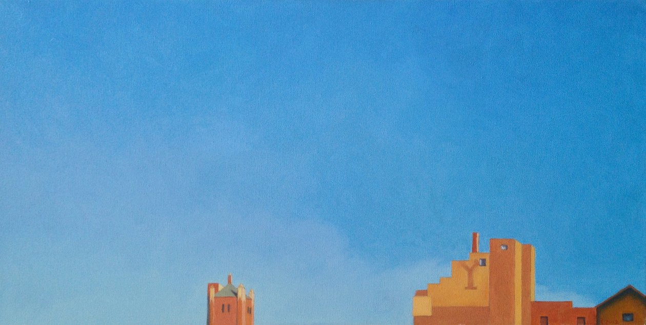Brooklyn Fort Greene Sky, 2012 (olie på lærred) af Deborah Stevenson