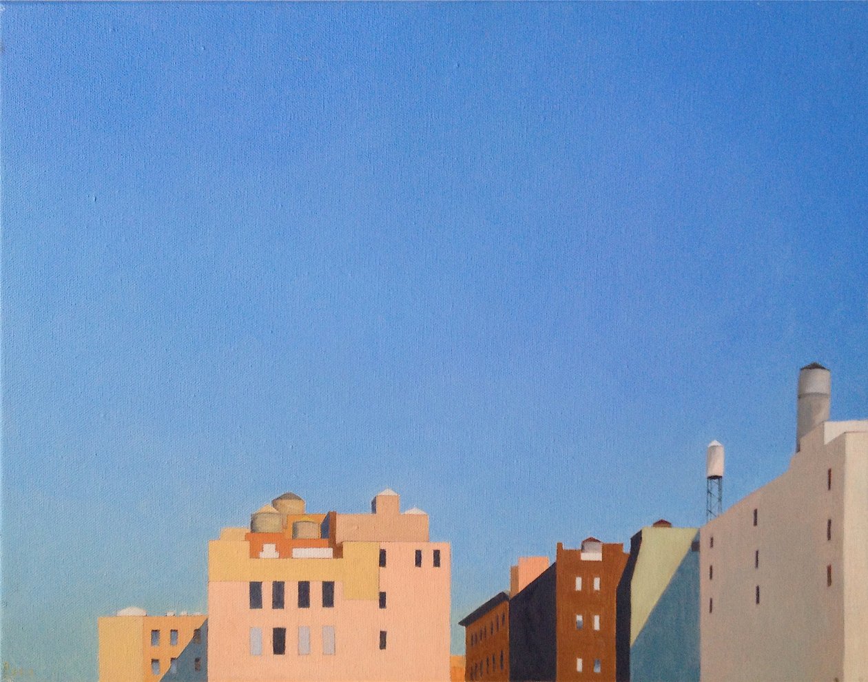 Brooklyn Union Square, 2012 (olie på lærred) af Deborah Stevenson