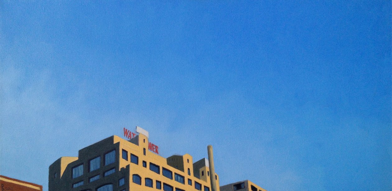 Vagttårnet, 2012 (olie på lærred) af Deborah Stevenson