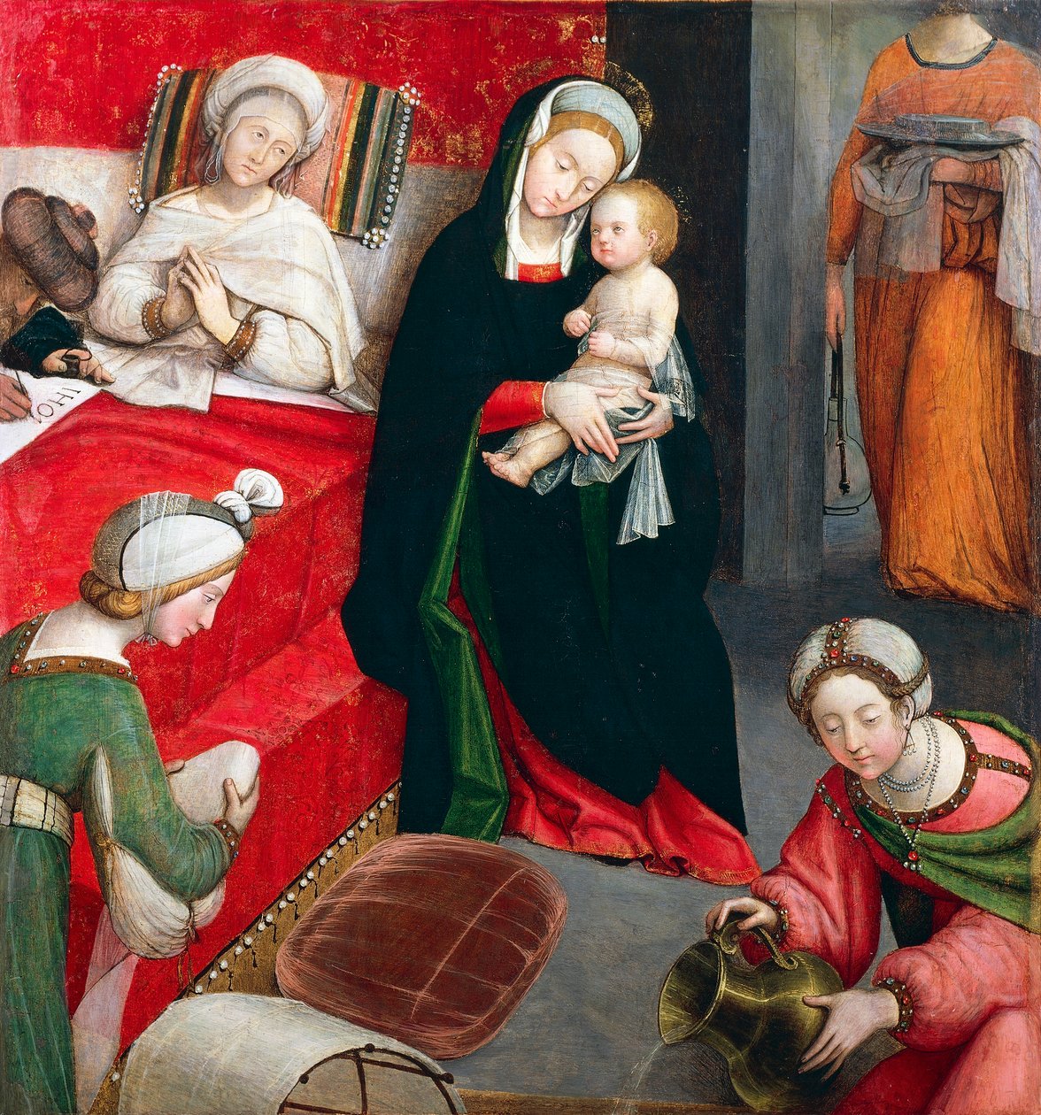 Johannes Døberens fødsel af sagsøgte Ferrari (1480-ca 1540) af Defendente Ferrari