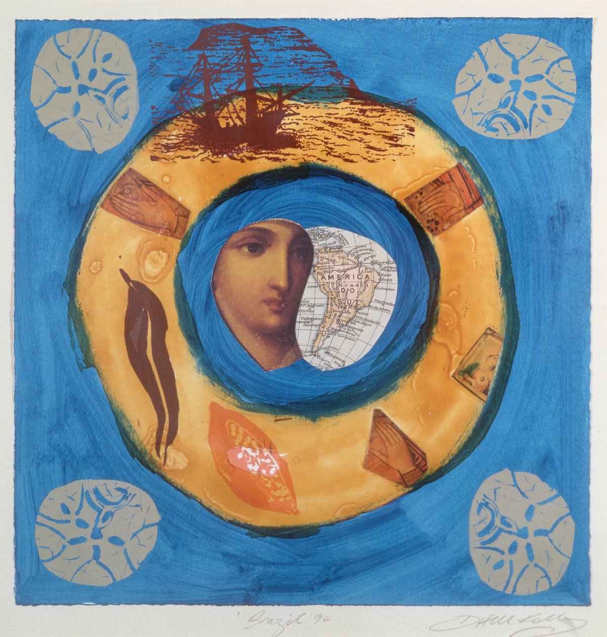 Brasilien 1994 (screenprint) af Deirdre Kelly