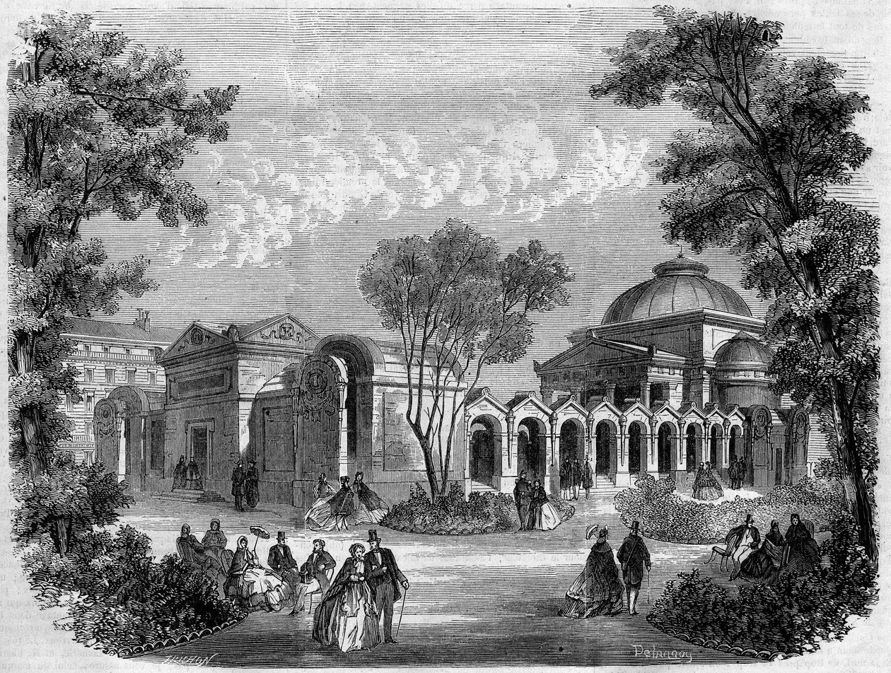 Forsoningskapel på pladsen Louis XVI i Paris, gravering efter tegning af Delannoy, i "" L