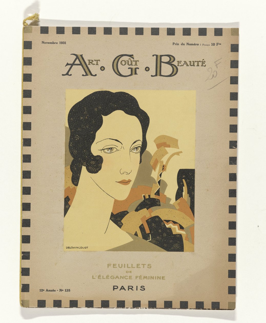 Kunst - smag - skønhed, foldere af feminin elegance, november 1931, nr. 135, 12. årgang (titel på objekt) af Delovincourt