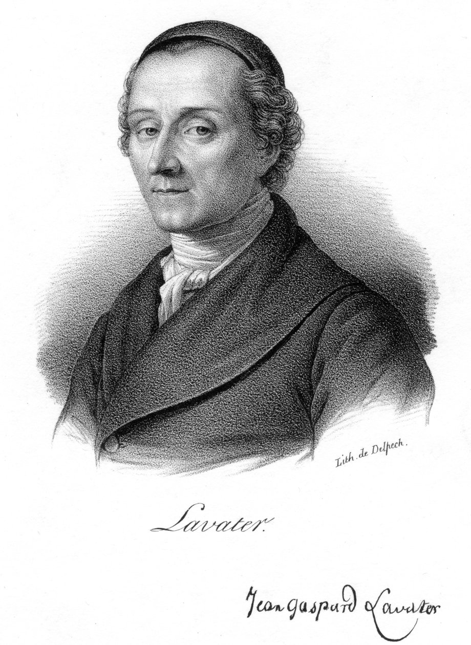Johann Kaspar Lavater, schweizisk fysiognom og teolog, c1830. af Delpech