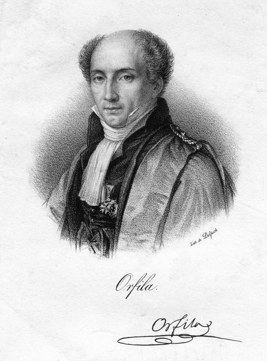Mathieu Orfila, spanskfødt fransk toksikolog og kemiker, 1800-tallet af Delpech
