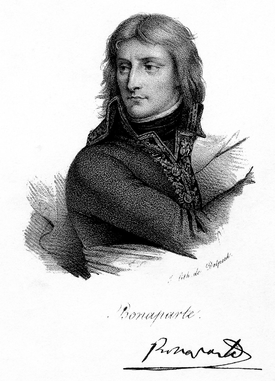 Napoleon Bonaparte som ung mand, c 1790