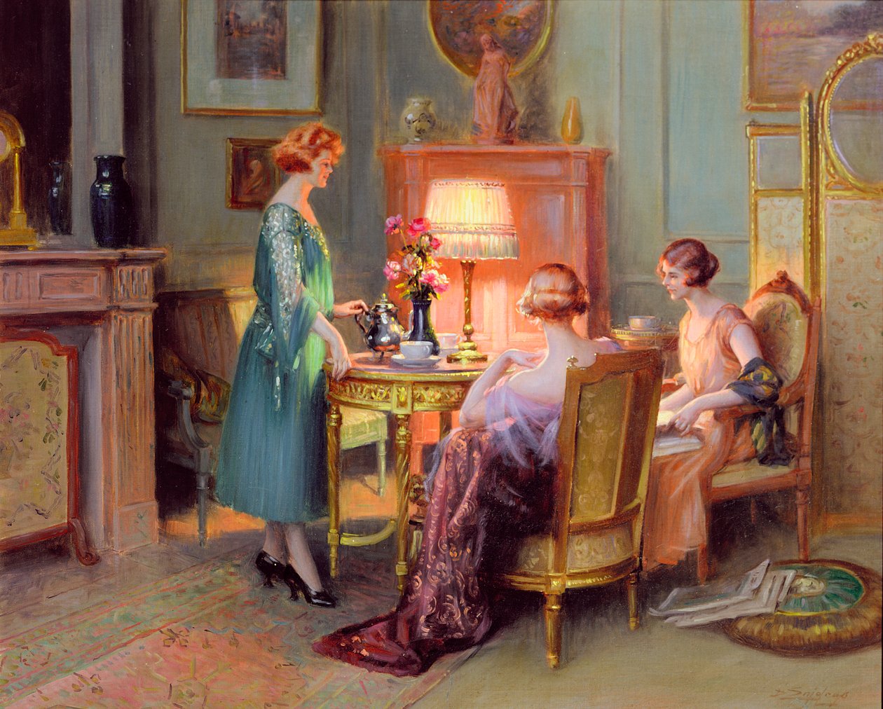 Te ved stearinlys af Delphin Enjolras
