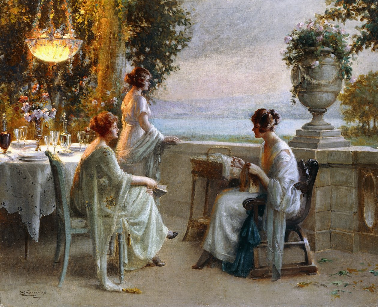 Soirée på terrassen af Delphin Enjolras