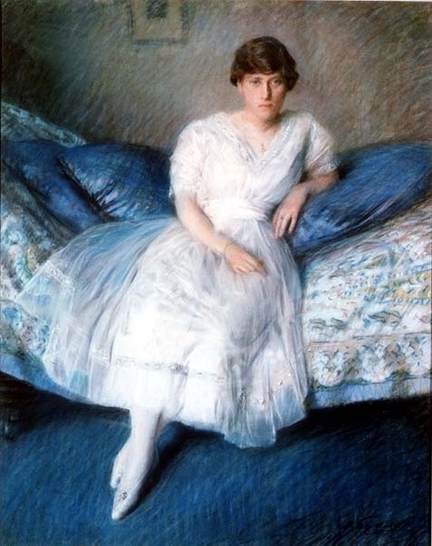 Portræt af fru Constance Campbell af Delphin Enjolras