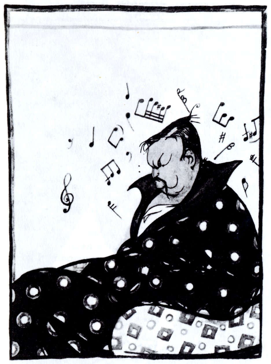 Komponist Alexander Glazunov 1865-1936, 1915 af Deni
