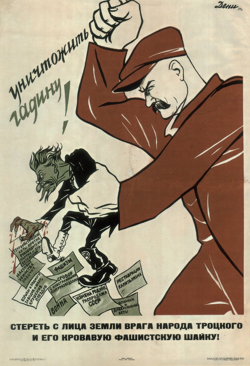 Ødelæg folkets fjende Trotskij!, 1937 af Deni