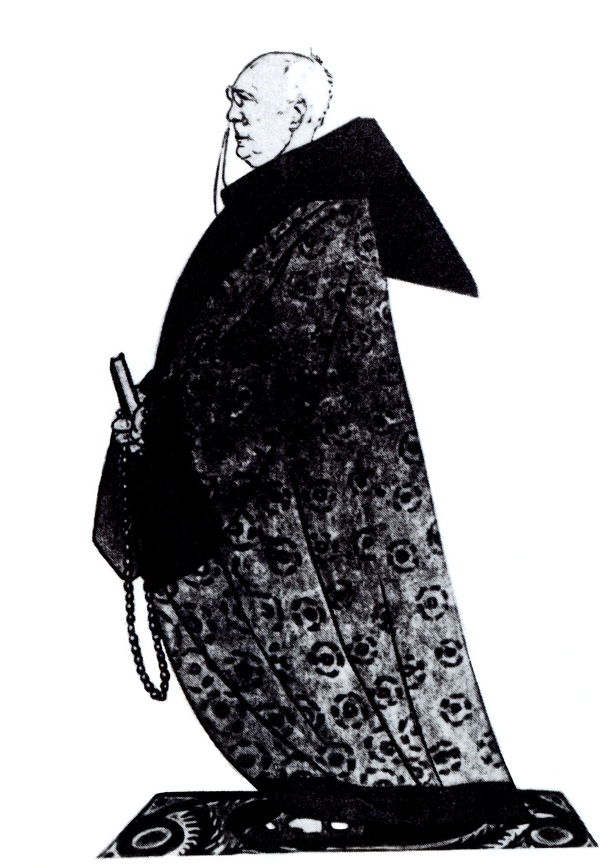 Fyodor Sologub 18631927 Tegning for Magazin Satirikon, 1913 af Deni