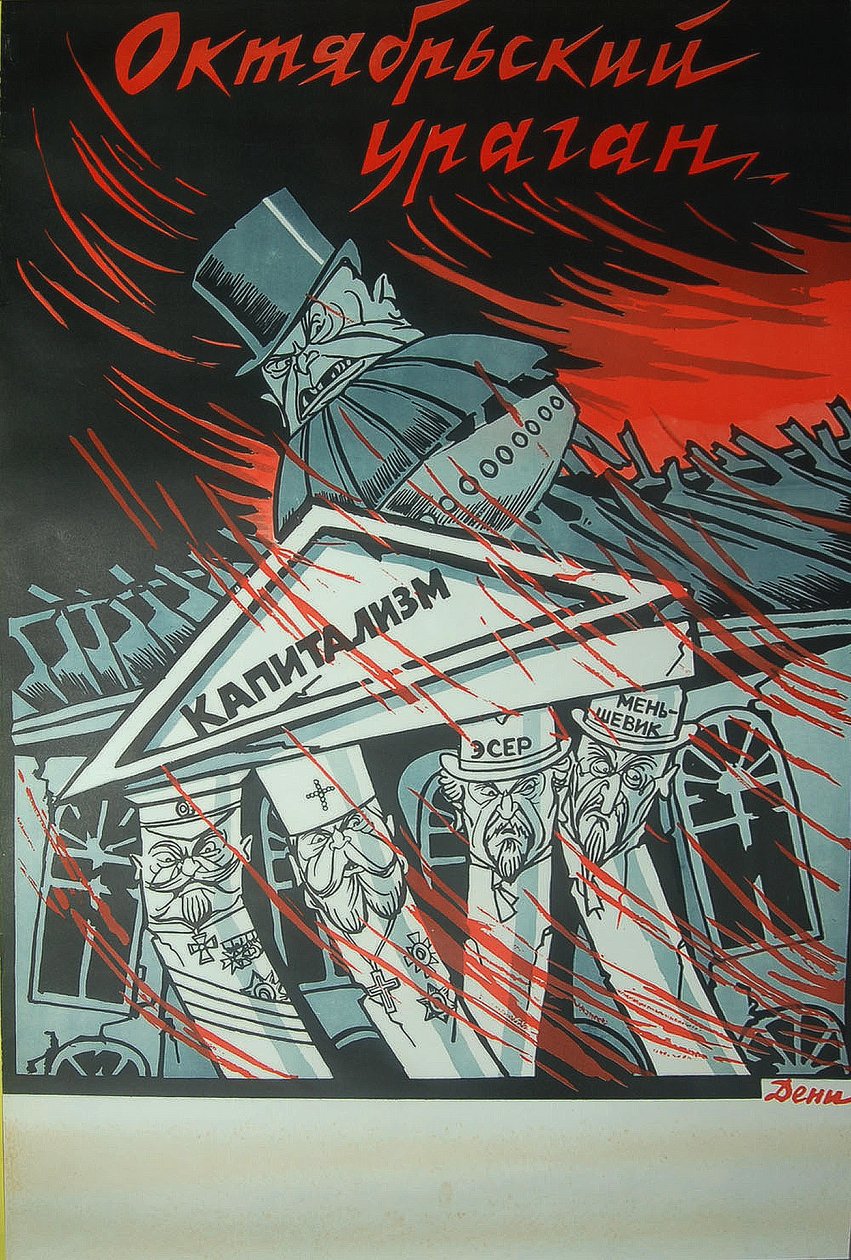 Orkanplakat i oktober, 1920 af Deni