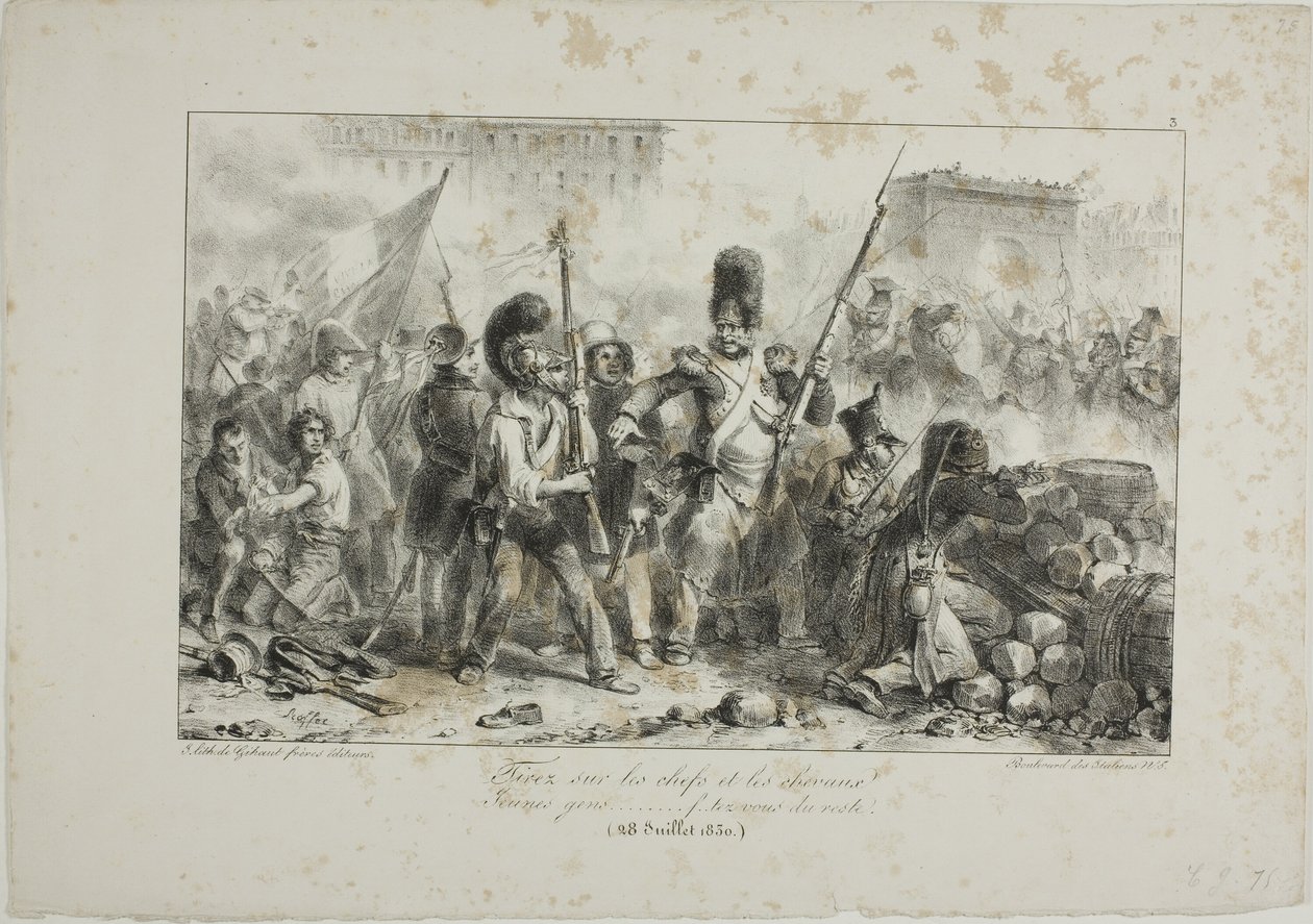 Skyd på lederne og kavaleriet... af Denis Auguste Marie Raffet