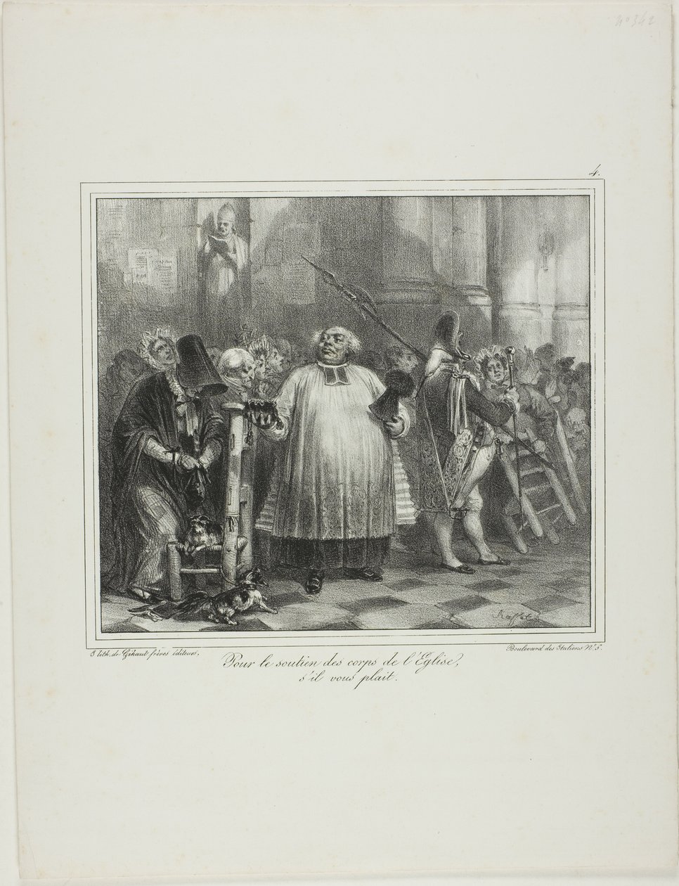 Til støtte for kirkens personale, hvis du vil... af Denis Auguste Marie Raffet