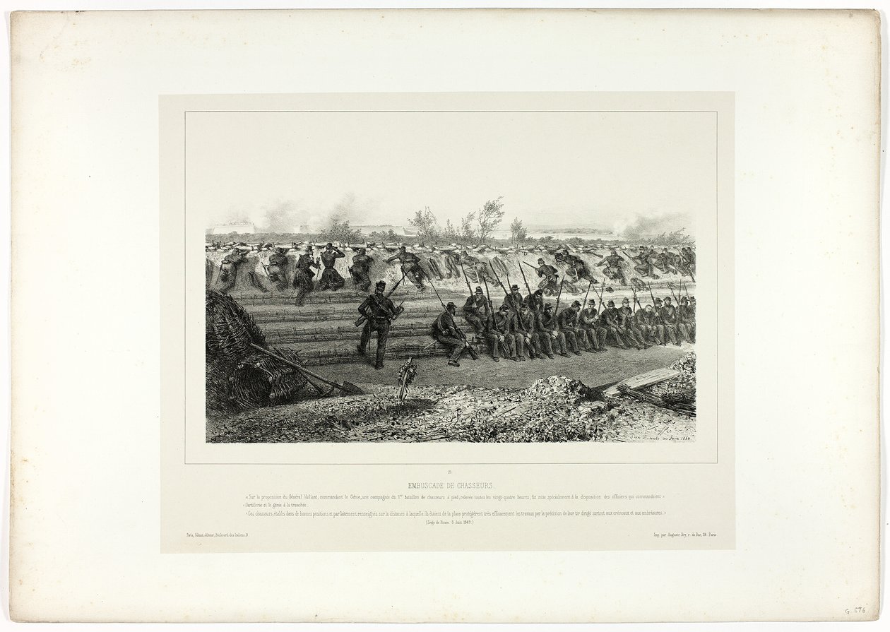 Let infanteri baghold, fra Memories of Italy: Rome Expedition af Denis Auguste Marie Raffet