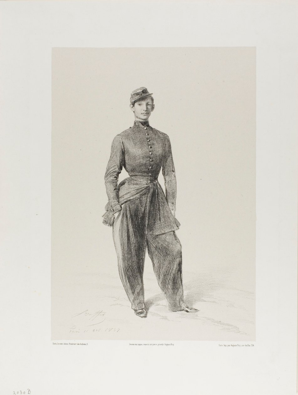 Portræt af Auguste Raffet af Denis Auguste Marie Raffet