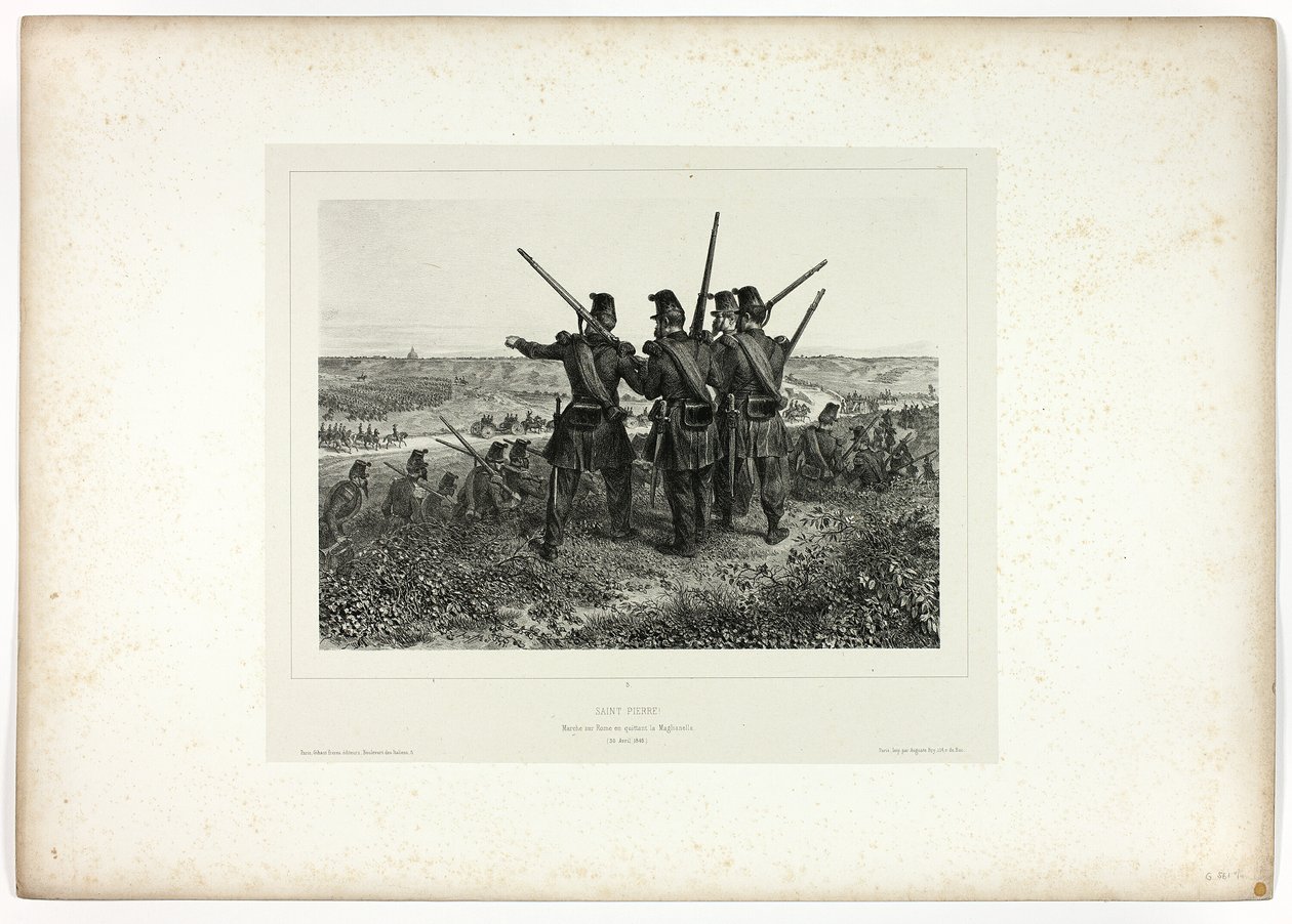 Sankt Peter!, fra Souvenirs of Italy: Ekspedition fra Rom af Denis Auguste Marie Raffet