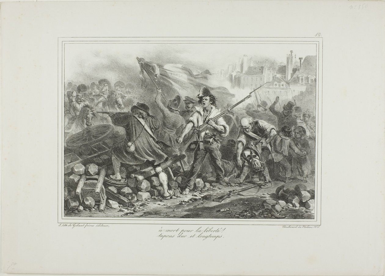 Til døden for friheden! af Denis Auguste Marie Raffet
