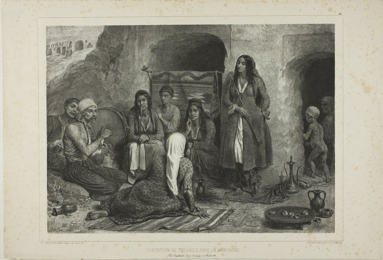 Tsiganes Mountain Dwelling af Denis Auguste Marie Raffet